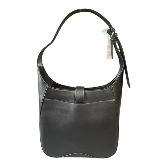 Lululemon Cactus Leather Shoulder Bag 8L Black With Gold Hardware & Dust Bag - Picture 2 of 16